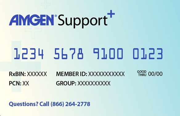 Amgen® Support Plus card